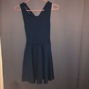 Teal mini dress